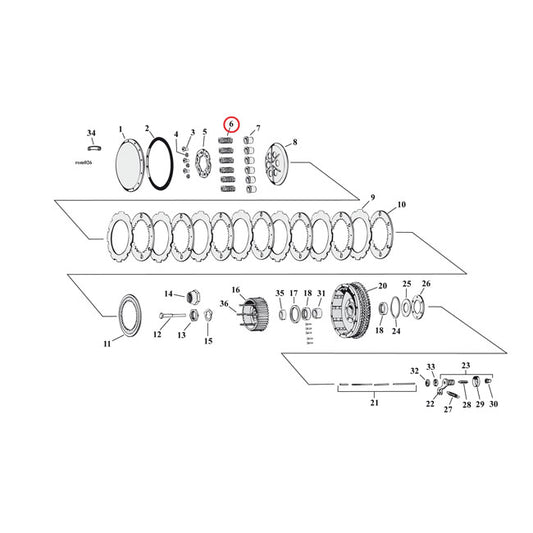 Barnett Clutch Springs. Heavy-Duty For Harley-Davidson