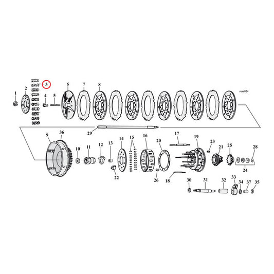 Barnett Heavy-Duty Clutch Spring Set For Harley-Davidson