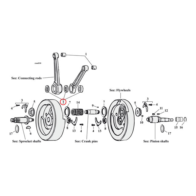 Jims, Connecting Rod Race Set For Harley-Davidson