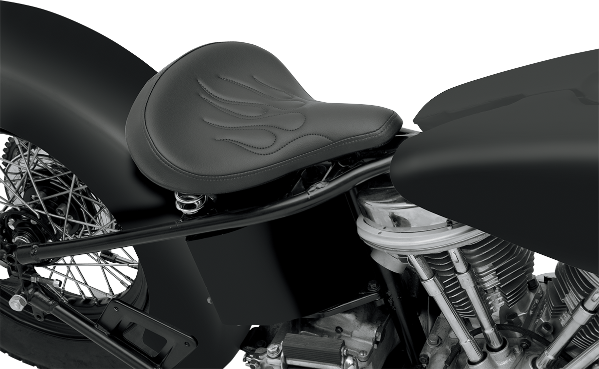 DRAG SPECIALTIES SEATS SPRING SOLO SEATS SEAT SOLO LG VINYL FLM BK