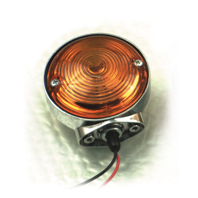 Fl Turn Signal Assy, Amber Lens For Harley-Davidson
