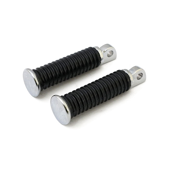 Pegs, Chrome End Cap Style For Harley-Davidson
