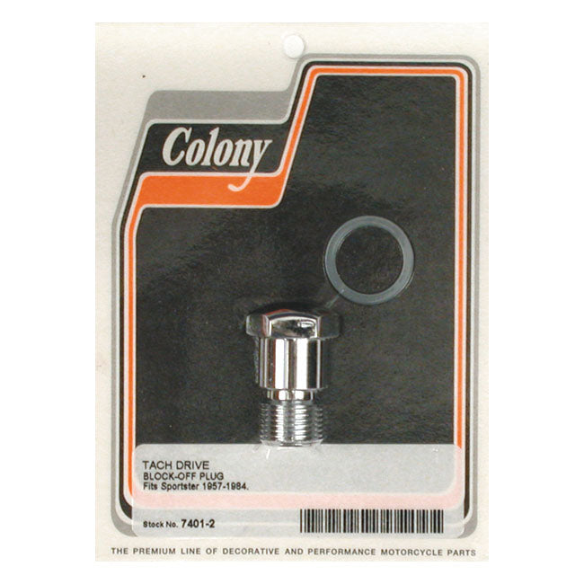 Colony Tachometer Hole Block-Off Plug For Harley-Davidson