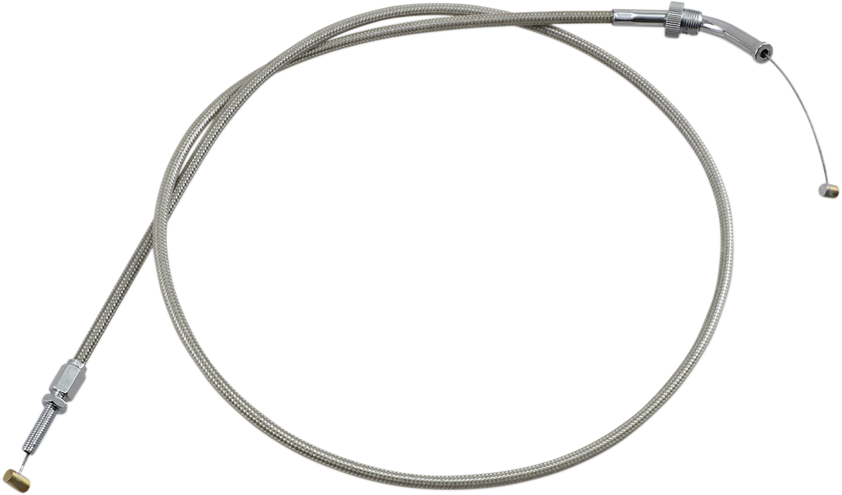 MOTION PRO ARMOR COAT BRAIDED STAINLESS STEEL CABLES CABLE THRTL PUSH S/S HON