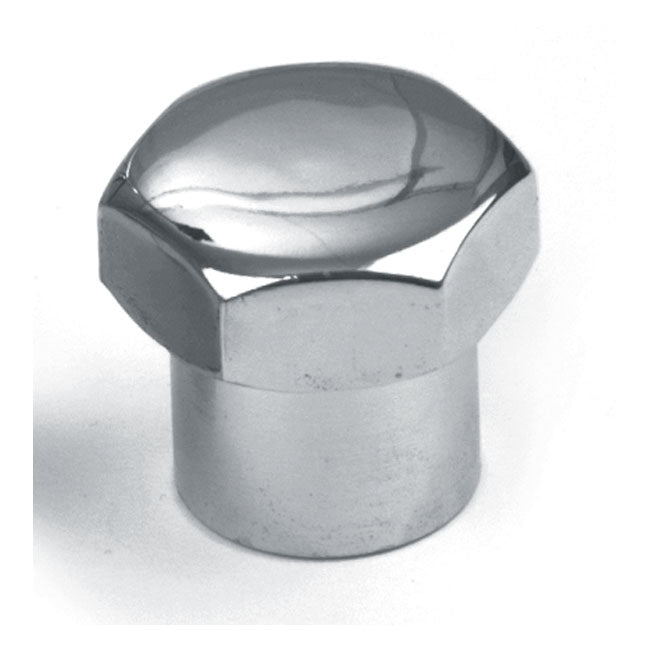 Fork Stem Nut, Domed. Chromed For Harley-Davidson