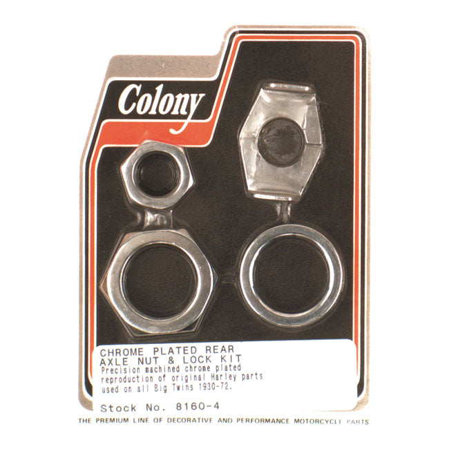 Colony Axle Nut And Lock Kit For Harley-Davidson