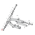 Nut, Pivot Bolt Swingarm For Harley-Davidson