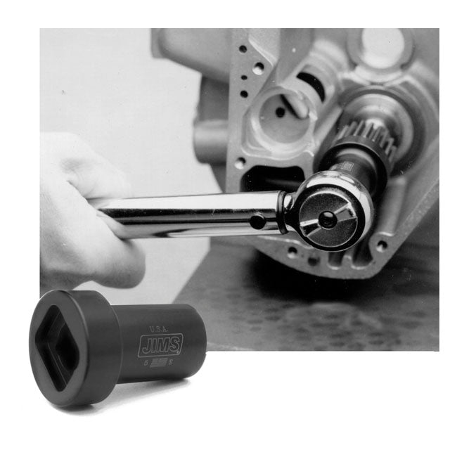 Jims, Pinion Shaft Nut Socket For Harley-Davidson