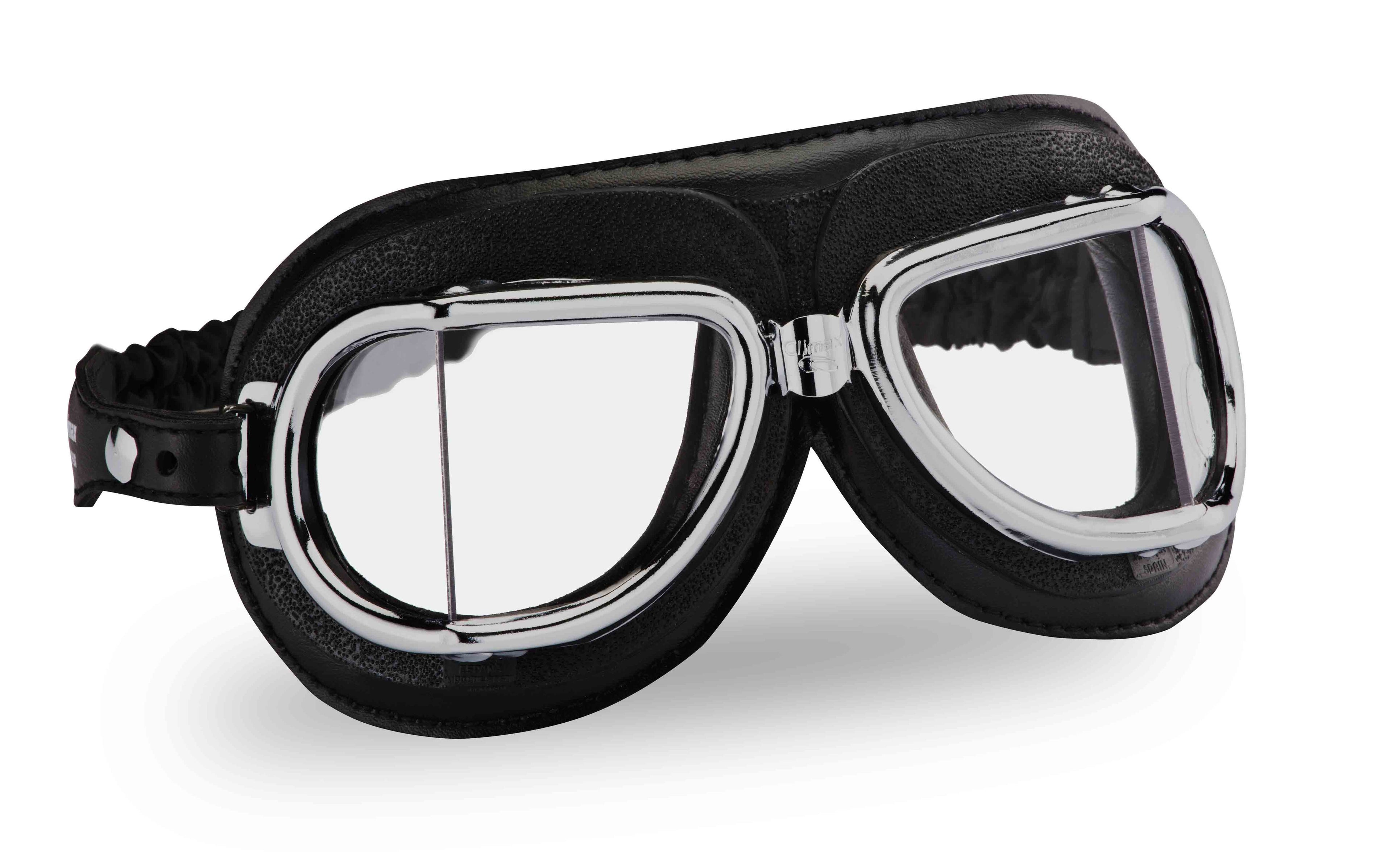 Classic Motorcycle Aviator Glasses Climax Custom 513-NP Googles Made in Spain