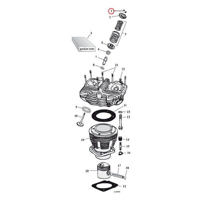 Manley Valve Keys, Set (8-PACK) For Harley-Davidson