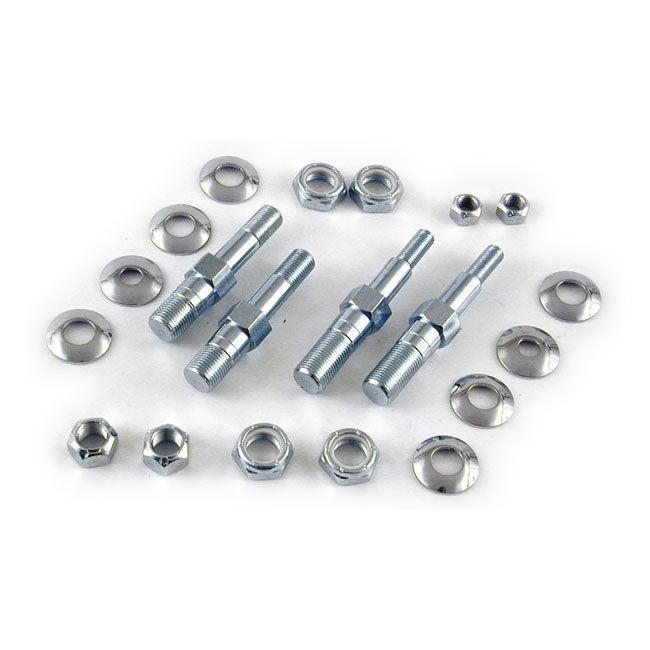 Upper Shock Stud Conversion Kit Zinc For Harley-Davidson