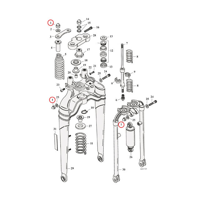 3/8-16 Acorn Nut Chr. For Harley-Davidson