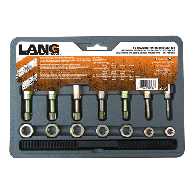 Lang Thread Restorer Kit. Metric For Harley-Davidson