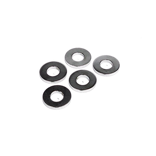 Chrome Flat Washers 1/4 Inch For Harley-Davidson