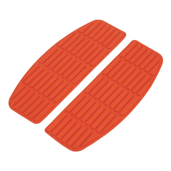 Repl Pad, Rectangular Floorboards.Red For Harley-Davidson