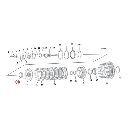 Clutch Spring Seat, Inner For Harley-Davidson