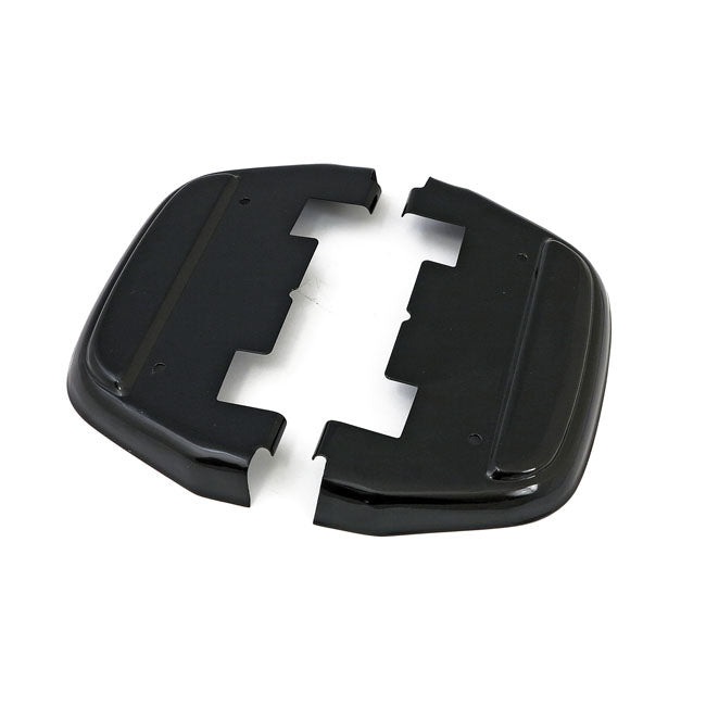Black Passenger Floorboard Covers For Harley-Davidson