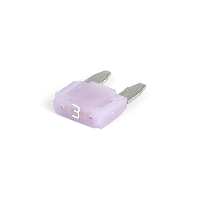 Mini Fuse With Led, 3 Amp, Violet For Harley-Davidson