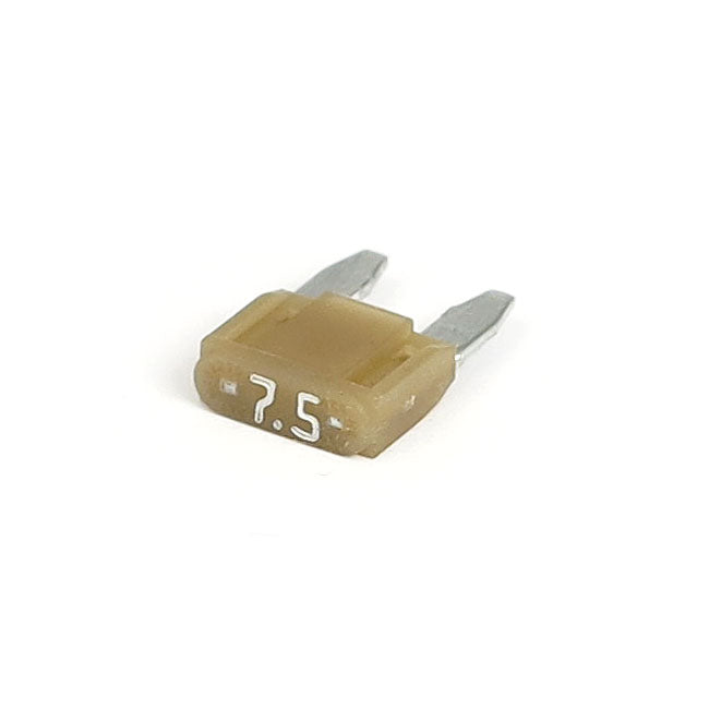 Mini Fuse With Led, 7.5 Amp, Brown For Harley-Davidson