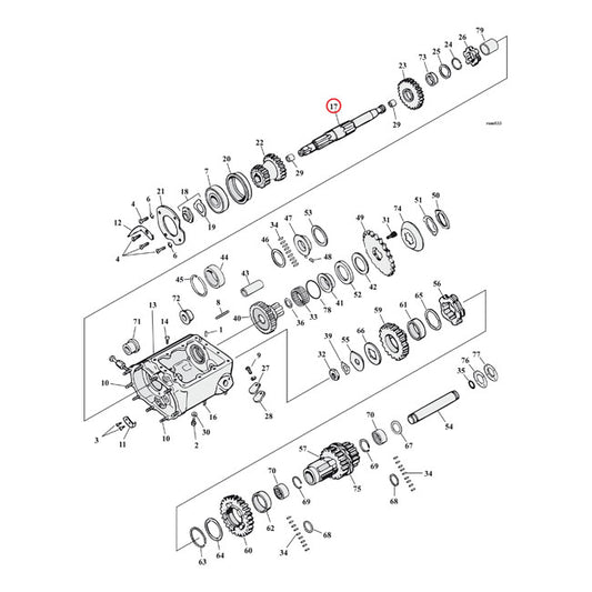 Mainshaft For Harley-Davidson