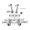 Long Crankcase/Conrod Roller +.0010"Inch For Harley-Davidson