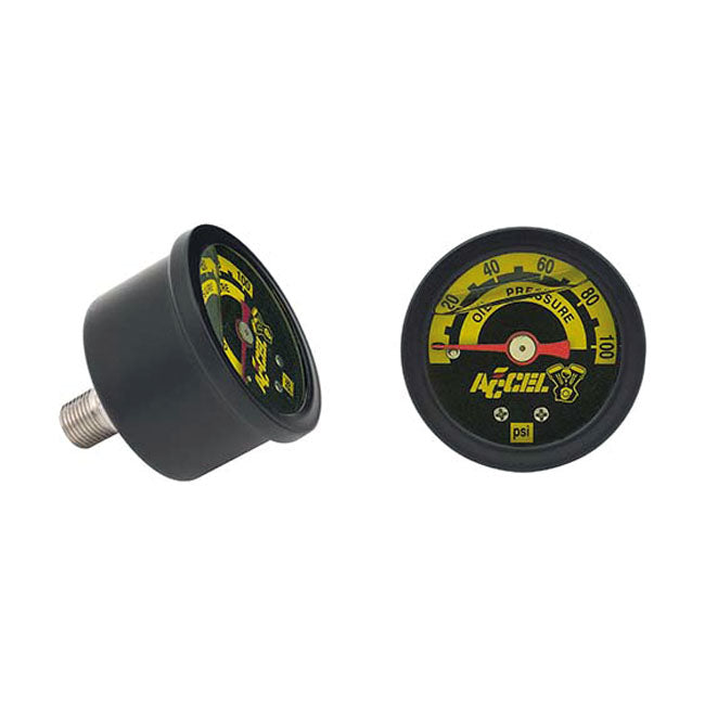 Accel Oil Pressure Gauge, 100 Psi For Harley-Davidson