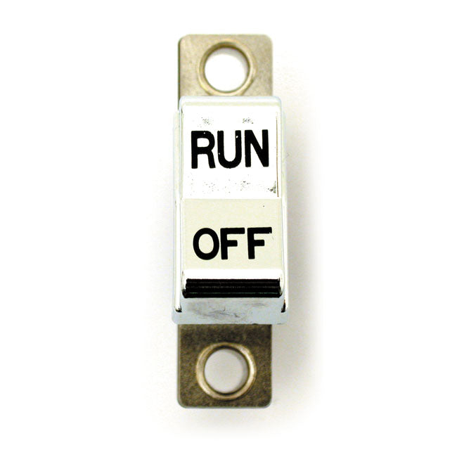 H/B Rocker Switch, Run/Off. Chrome For Harley-Davidson