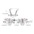 Nut, Crank Pin For Harley-Davidson