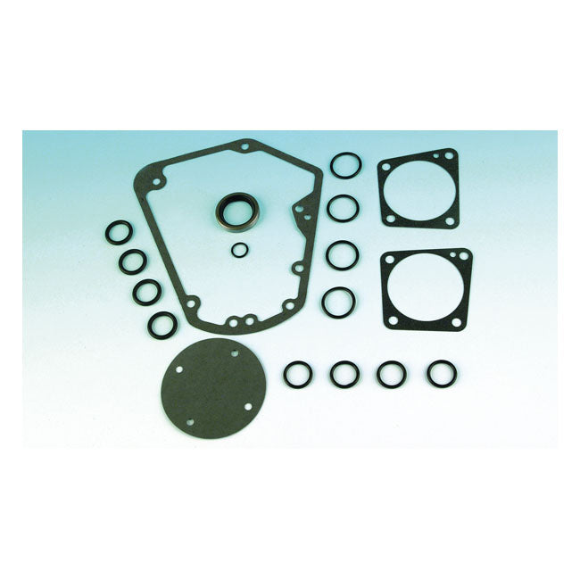 James, Cam Gear Change Gasket Kit. Evo BT For Harley Davidson