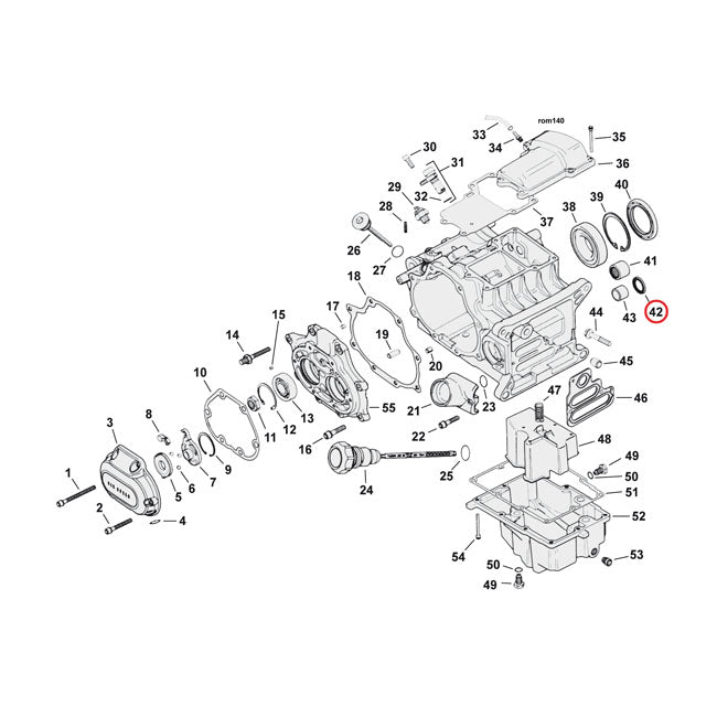 James Oil Seal, Axe de changement de transmission / revue de l'embrayage Harley-Davidson