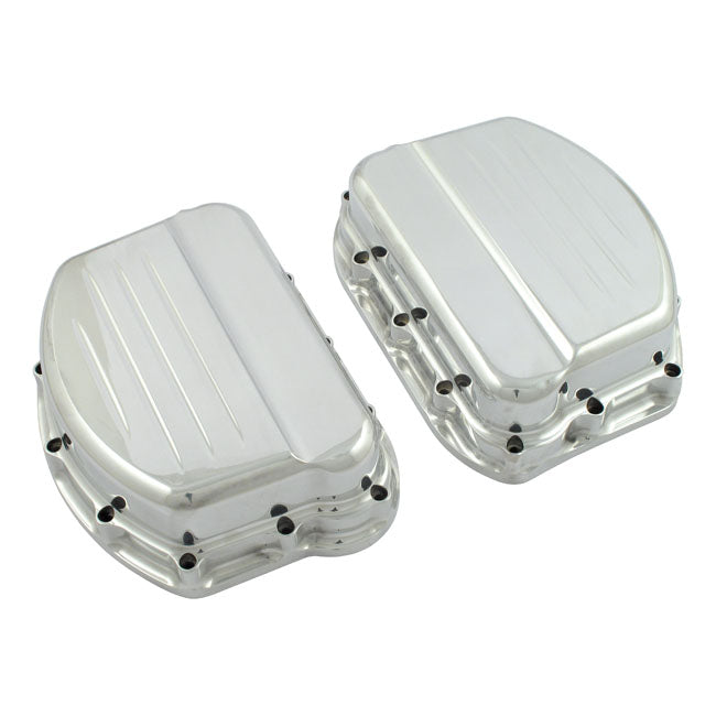 Paughco Panhead Rocker Covers. Polished For Harley-Davidson