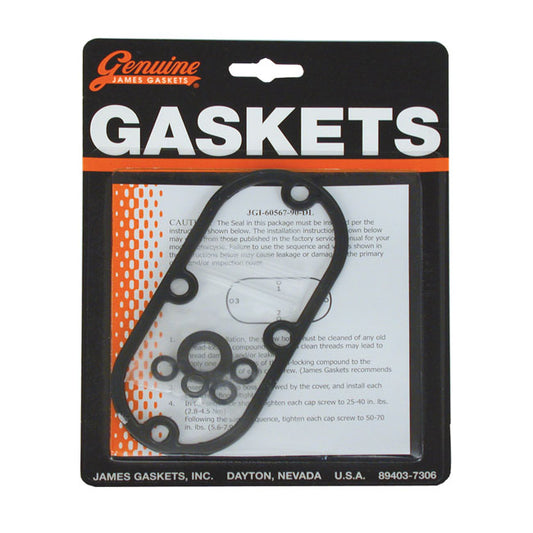 James Gasket, Insp Cvr Steel Base/Rubber For Harley-Davidson