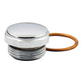 Paughco Slotted Chrome Oil Fill Plug For Harley-Davidson