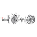 Sprocket Shaft Spacer Shim .210 Inch For Harley-Davidson