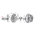 Sprocket Shaft Spacer Shim .180 Inch For Harley-Davidson
