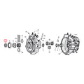 Sprocket Shaft Spacer Shim .150 Inch For Harley-Davidson
