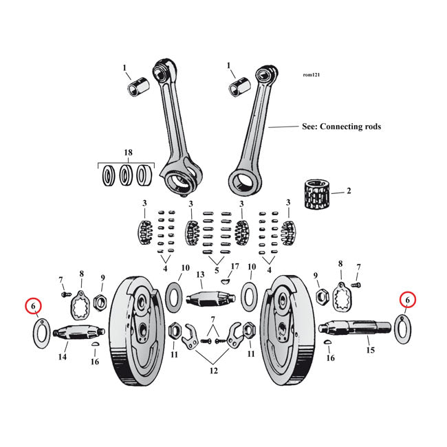 Flywheel Washer Sv, .078 Inch (OUTSIDE) For Harley-Davidson