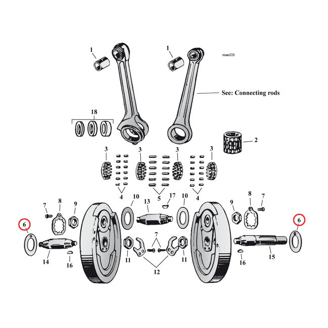 Flywheel Washer Sv, .082 Inch (OUTSIDE) For Harley-Davidson