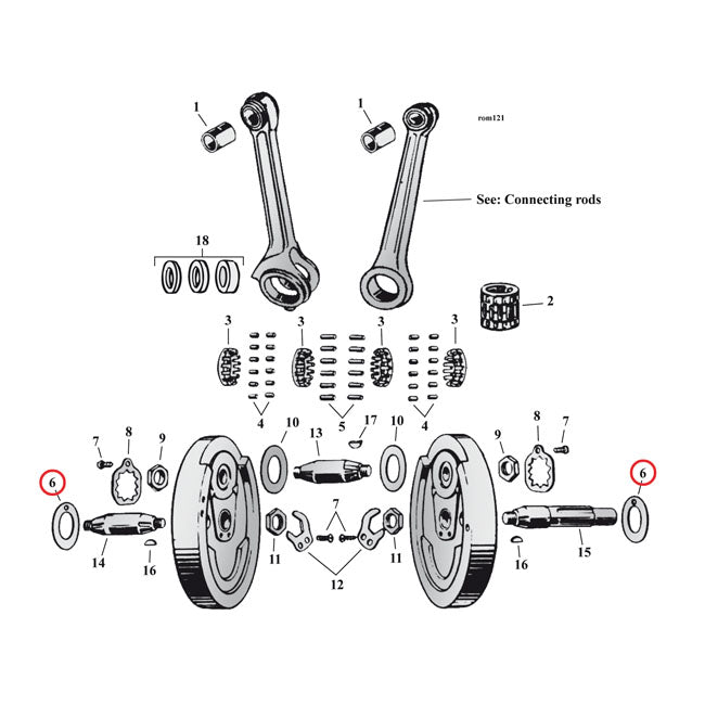 Flywheel Washer Sv, .098 Inch (OUTSIDE) For Harley-Davidson