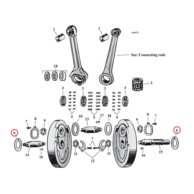 Flywheel Washer Sv, .102 Inch (OUTSIDE) For Harley-Davidson