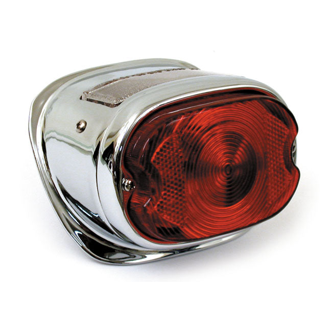 Early 55-72 Style Tail Lamp, Chrome For Harley-Davidson