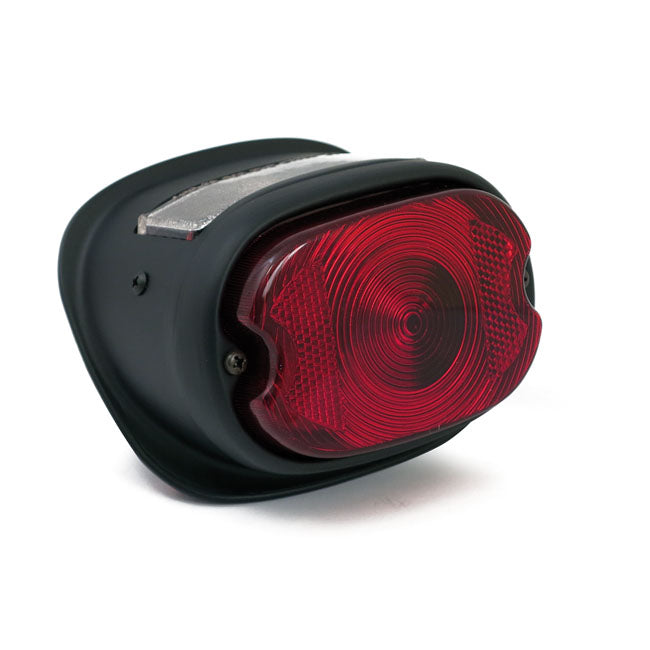 Early 55-72 Style Tail Lamp, Black For Harley-Davidson