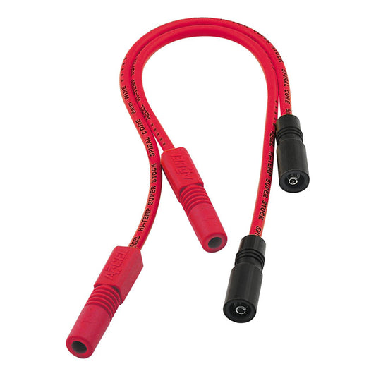 Accel 8mm S/S Wire Touring Xl Red For Harley-Davidson