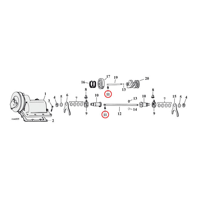 Lock Screw, Shifter Cam Shaft For Harley-Davidson