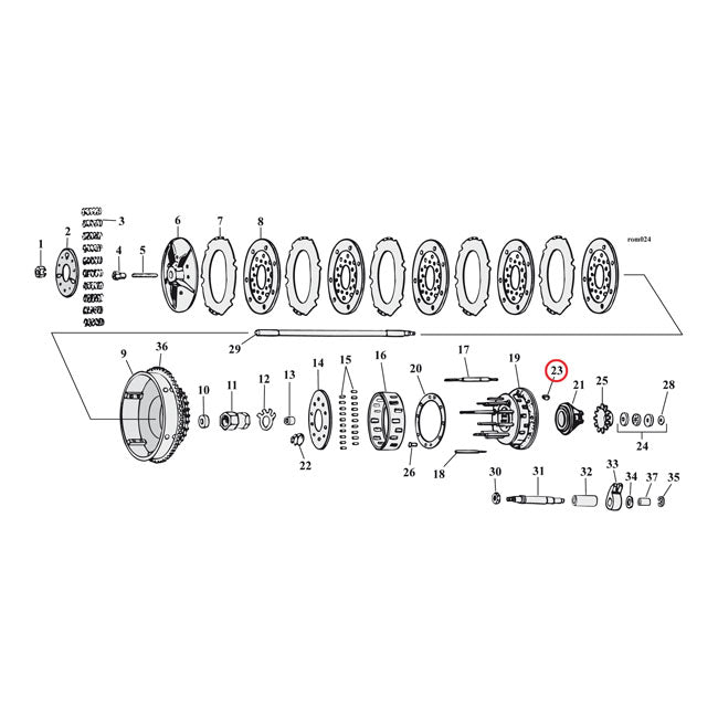 Woodruff Keys per Harley Davidson