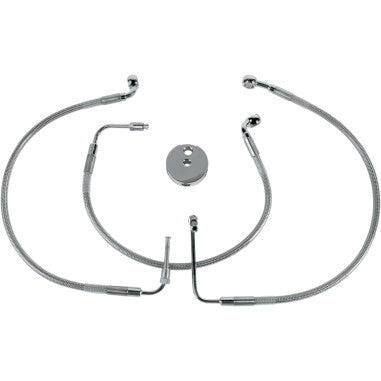 STANDARD LENGTH STAINLESS STEEL BRAKE LINE KITS FOR HARLEY-DAVIDSON