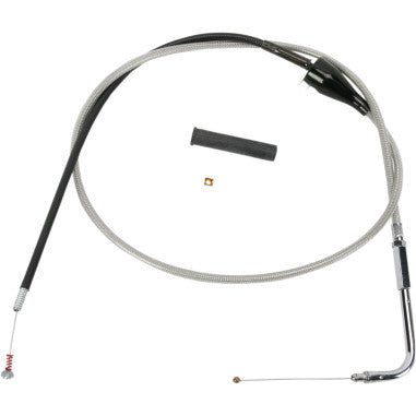 BRAIDED AND BLACK VINYL THROTTLE AND IDLE CABLES FOR HARLEY-DAVIDSON