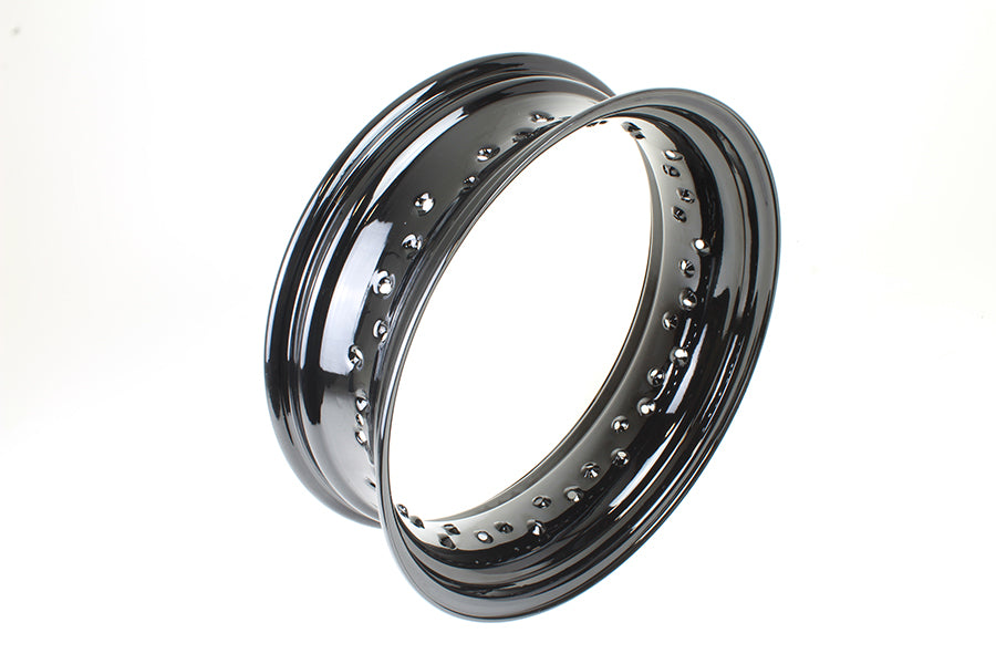 16 x 5 Zoll schwarzes Hinterrad mit 40 Speichen für Harley-Davidson Touring ab 2009