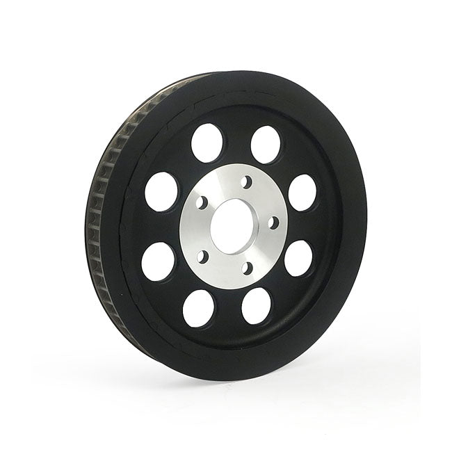 OEM Style 61T Rear Drive Pulley, 1-1/8" Belt. Black For Harley Davidson