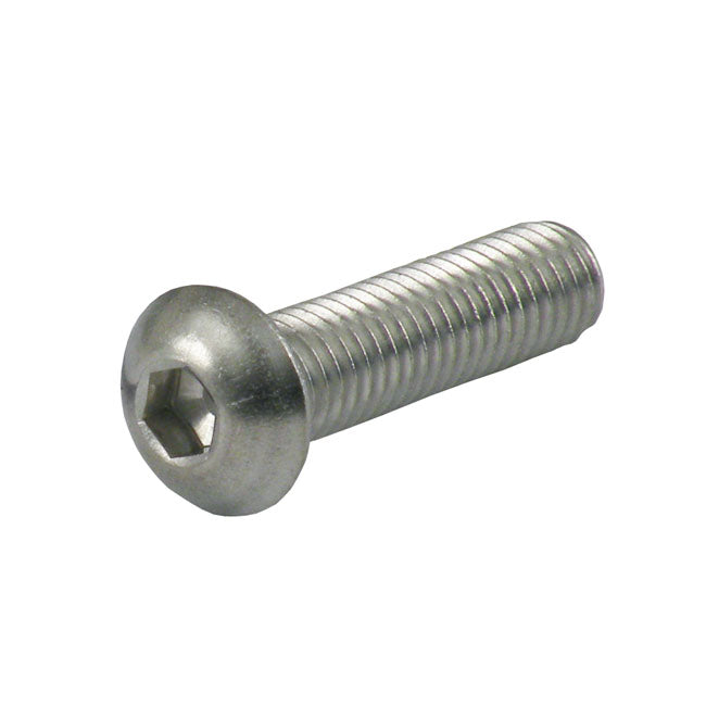 M8 X 30mm Buttonhead Bolt, Stainless For Harley-Davidson